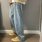 Men Jeans Retro Spring and Autumn Loose Straight Jeans